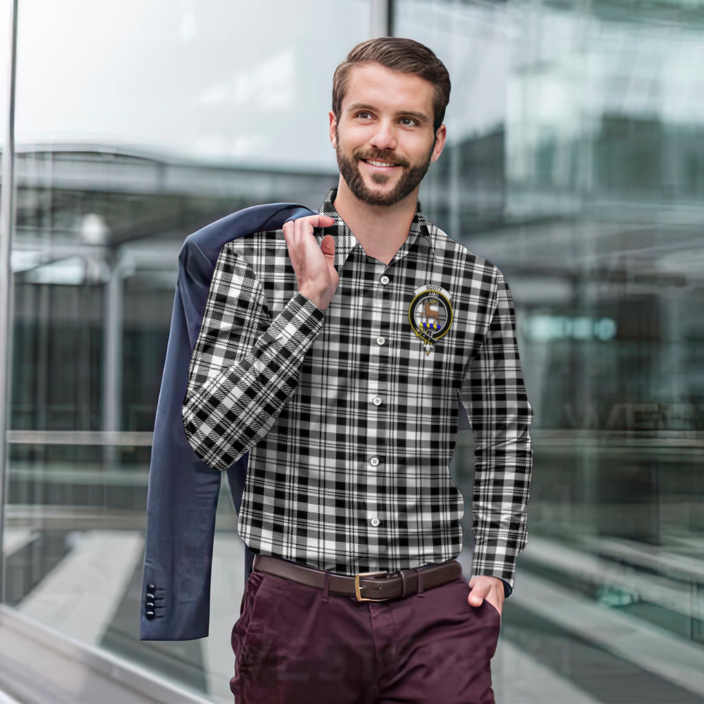 scott-black-white-tartan-long-sleeve-button-up-shirt-with-family-crest