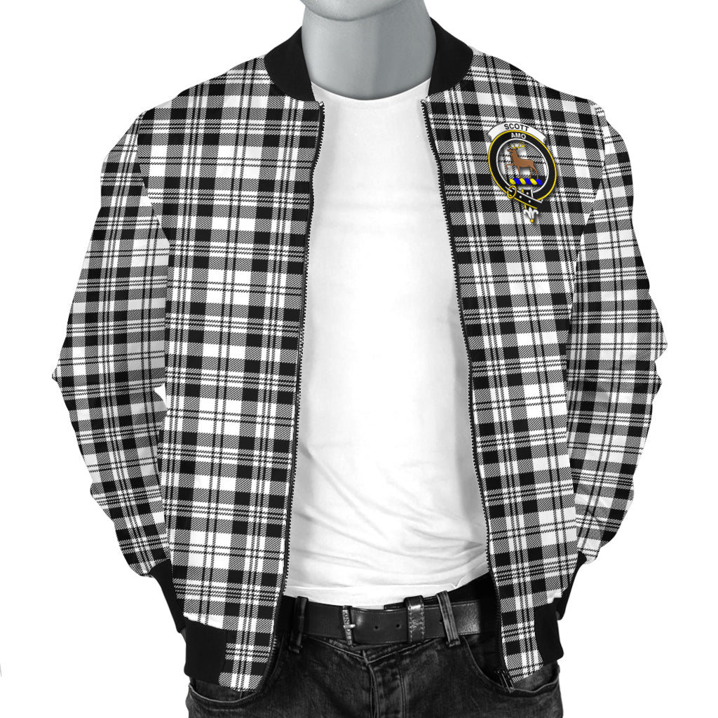 scott-black-white-tartan-bomber-jacket-with-family-crest