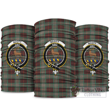 Scott Brown Ancient Tartan Neck Gaiters, Tartan Bandanas, Tartan Head Band with Family Crest