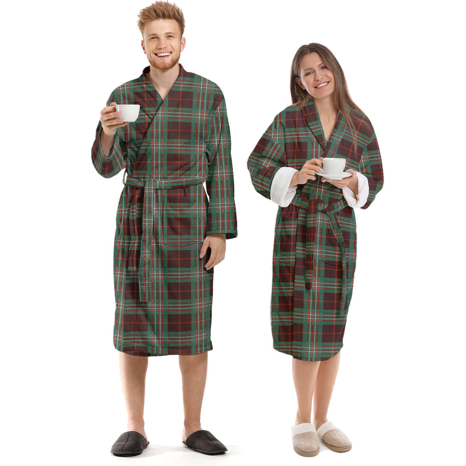 Scott Brown Ancient Tartan Bathrobe Unisex S - Tartan Vibes Clothing