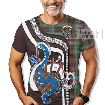 Scott Brown Ancient Tartan T-Shirt with Epic Bagpipe Style