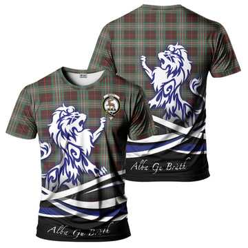 Scott Brown Ancient Tartan T-Shirt with Alba Gu Brath Regal Lion Emblem