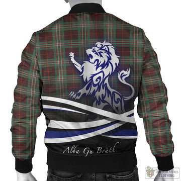 Scott Brown Ancient Tartan Bomber Jacket with Alba Gu Brath Regal Lion Emblem