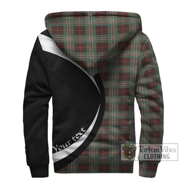 Scott Brown Ancient Tartan Sherpa Hoodie with Family Crest Circle Style