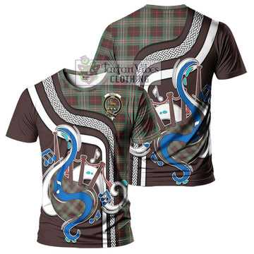 Scott Brown Ancient Tartan T-Shirt with Epic Bagpipe Style