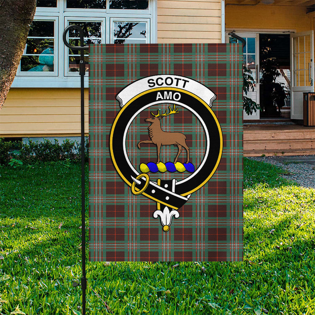 Scott Brown Ancient Tartan Flag with Family Crest - Tartan Vibes Clothing