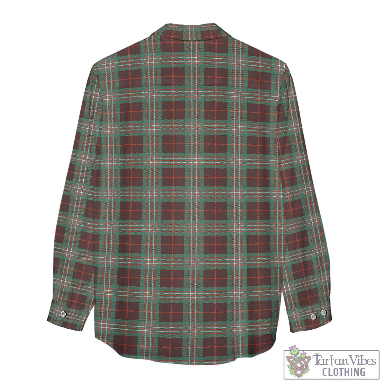 Tartan Vibes Clothing Scott Brown Ancient Tartan Womens Casual Shirt with Family Crest