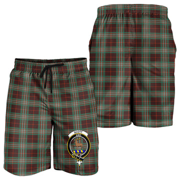 Scott Brown Ancient Tartan Mens Shorts with Family Crest