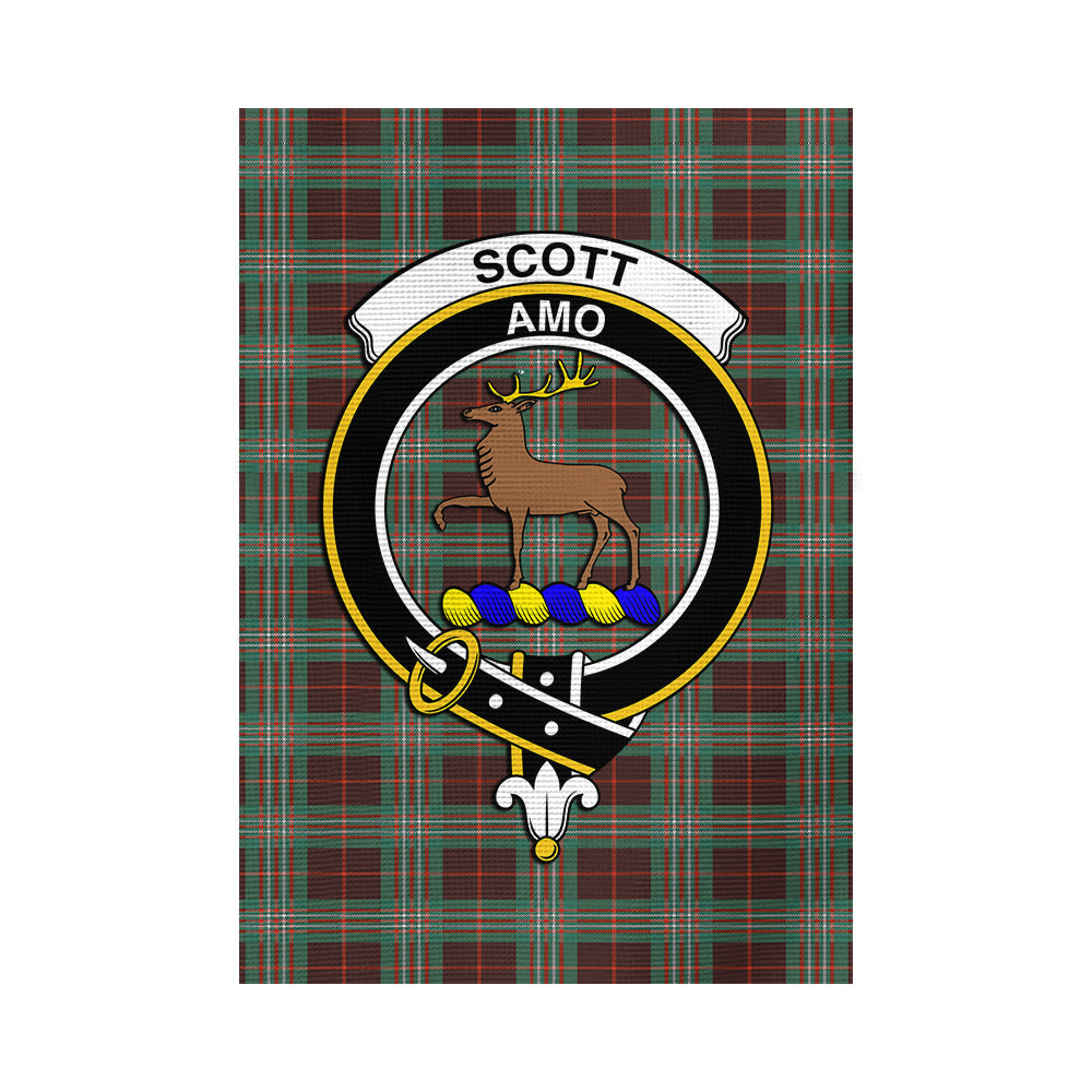 Scott Brown Ancient Tartan Flag with Family Crest - Tartan Vibes Clothing