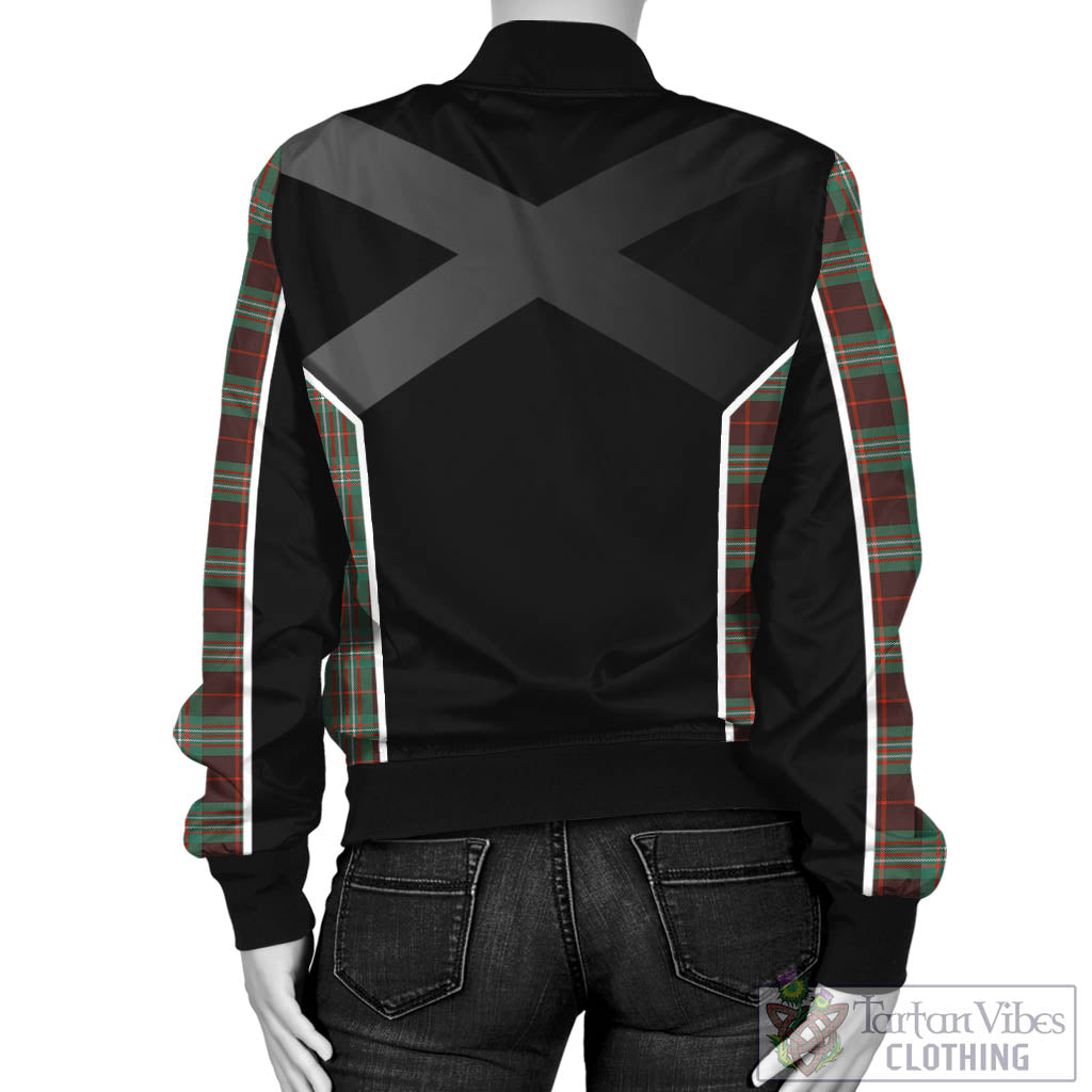 Tartan Vibes Clothing Scott Brown Ancient Tartan Bomber Jacket with Family Crest and Scottish Thistle Vibes Sport Style