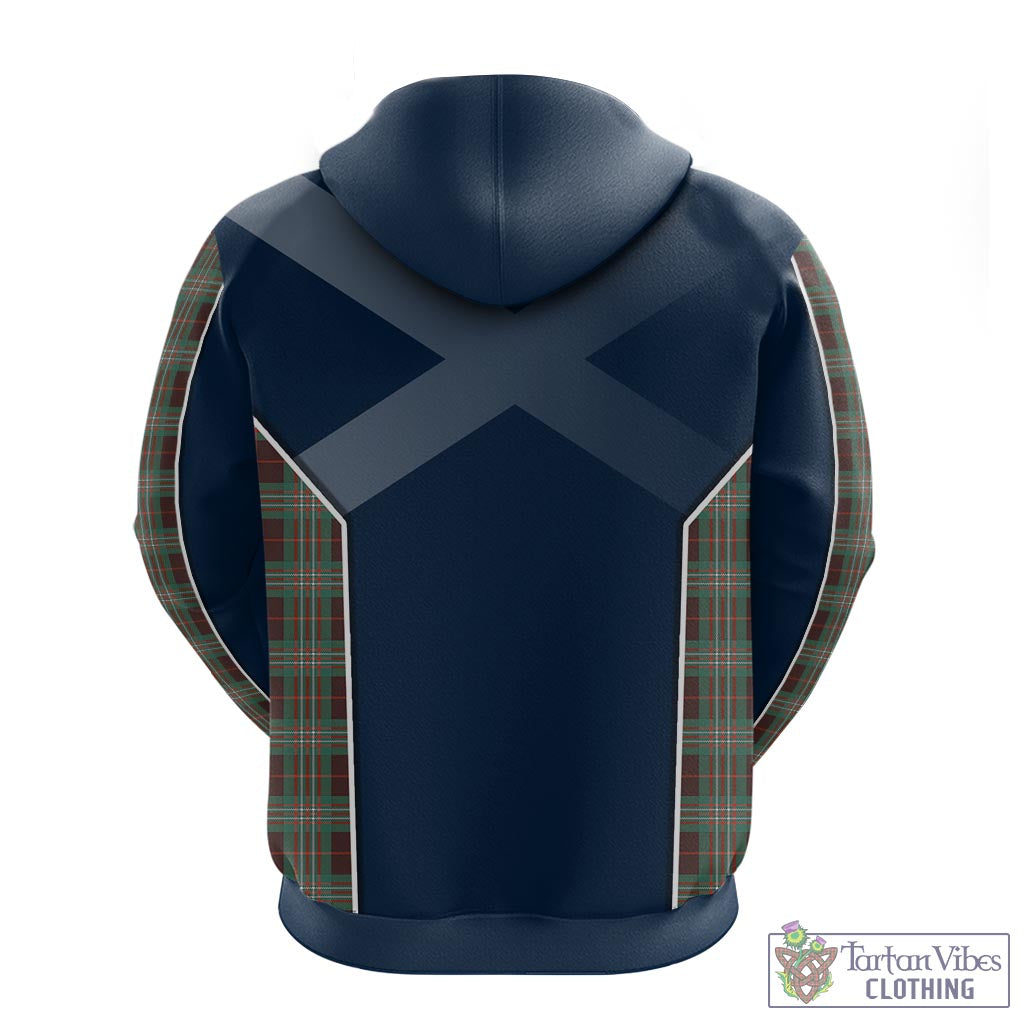 Tartan Vibes Clothing Scott Brown Ancient Tartan Hoodie with Family Crest and Lion Rampant Vibes Sport Style