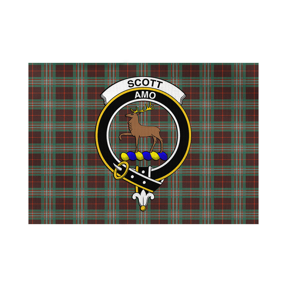 Scott Brown Ancient Tartan Flag with Family Crest - Tartan Vibes Clothing