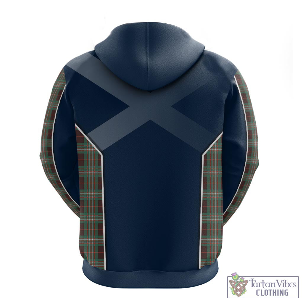 Tartan Vibes Clothing Scott Brown Ancient Tartan Hoodie with Family Crest and Scottish Thistle Vibes Sport Style