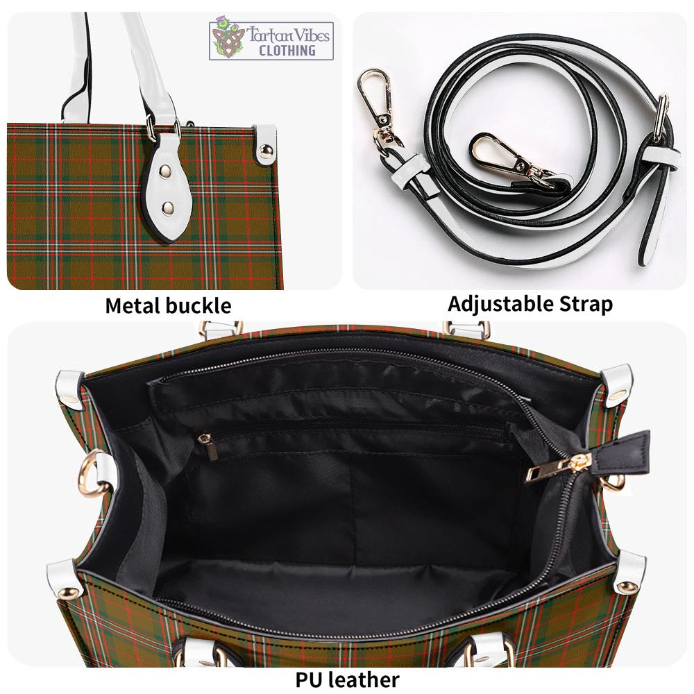 Tartan Vibes Clothing Scott Brown Modern Tartan Luxury Leather Handbags