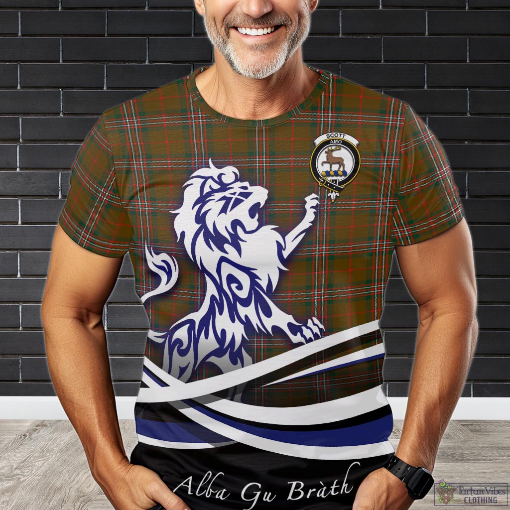scott-brown-modern-tartan-t-shirt-with-alba-gu-brath-regal-lion-emblem