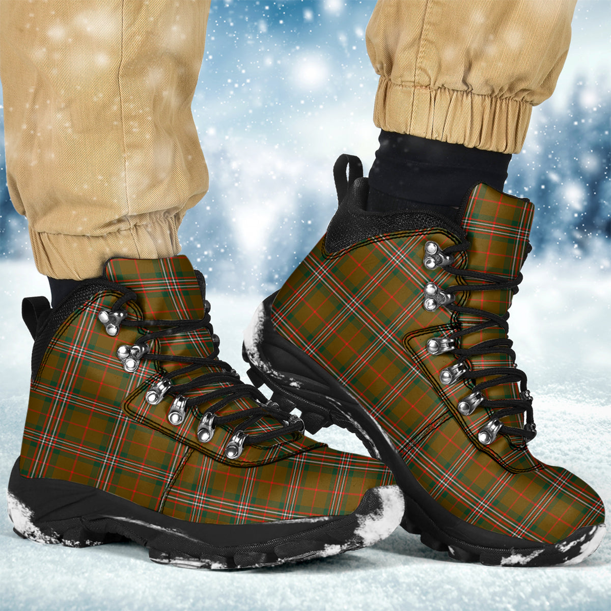 Scott Brown Modern Tartan Alpine Boots - Tartanvibesclothing