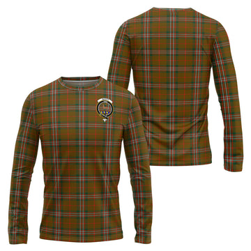 Scott Brown Modern Tartan Long Sleeve T-Shirt with Family Crest