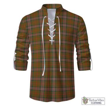 Scott Brown Modern Tartan Men's Scottish Traditional Jacobite Ghillie Kilt Shirt