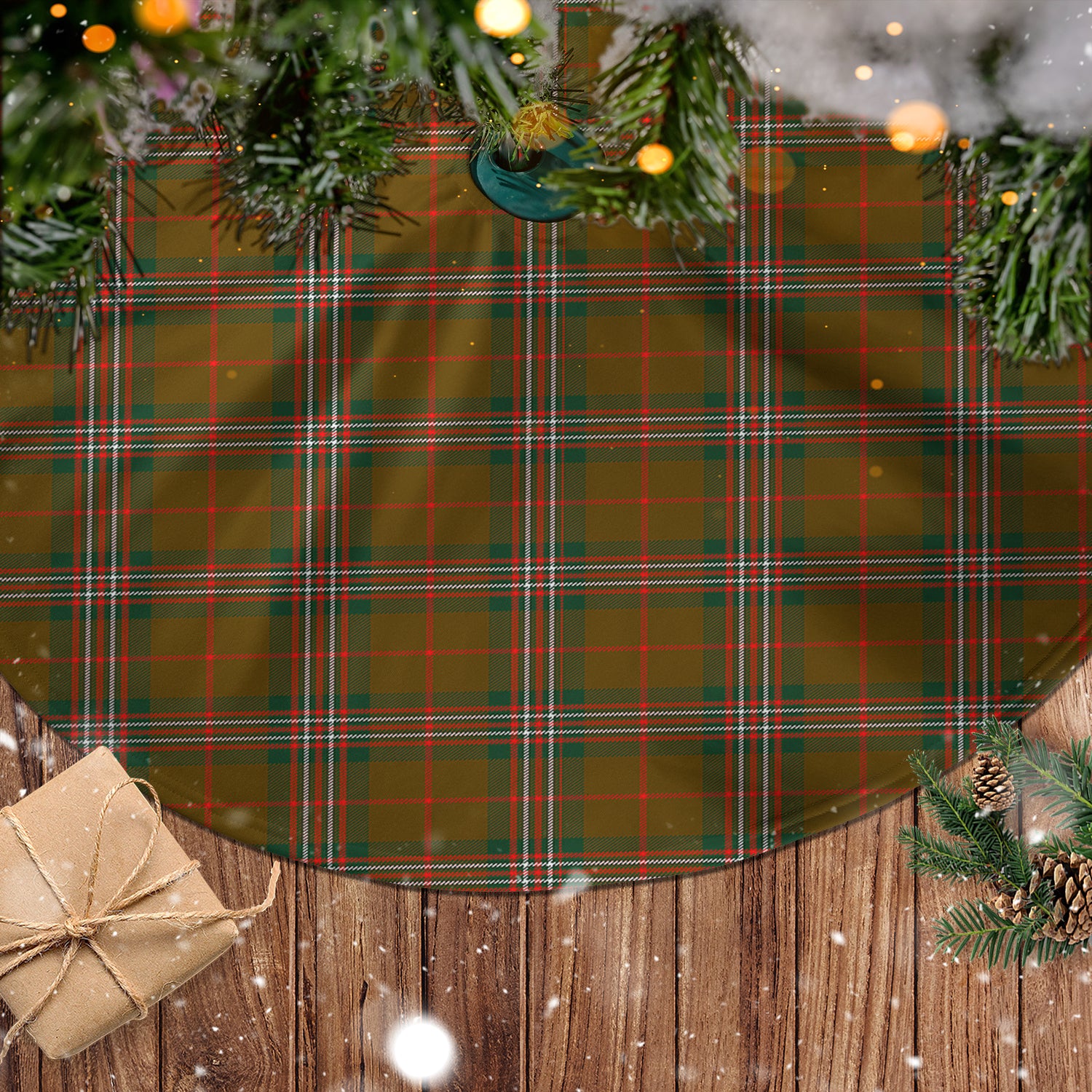 Scott Brown Modern Tartan Christmas Tree Skirt - Tartanvibesclothing