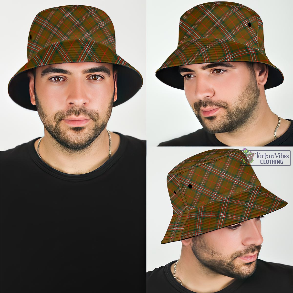Tartan Vibes Clothing Scott Brown Modern Tartan Bucket Hat