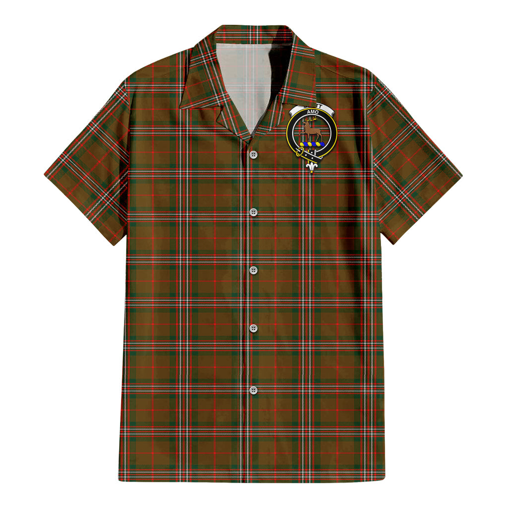 scott-brown-modern-tartan-short-sleeve-button-down-shirt-with-family-crest