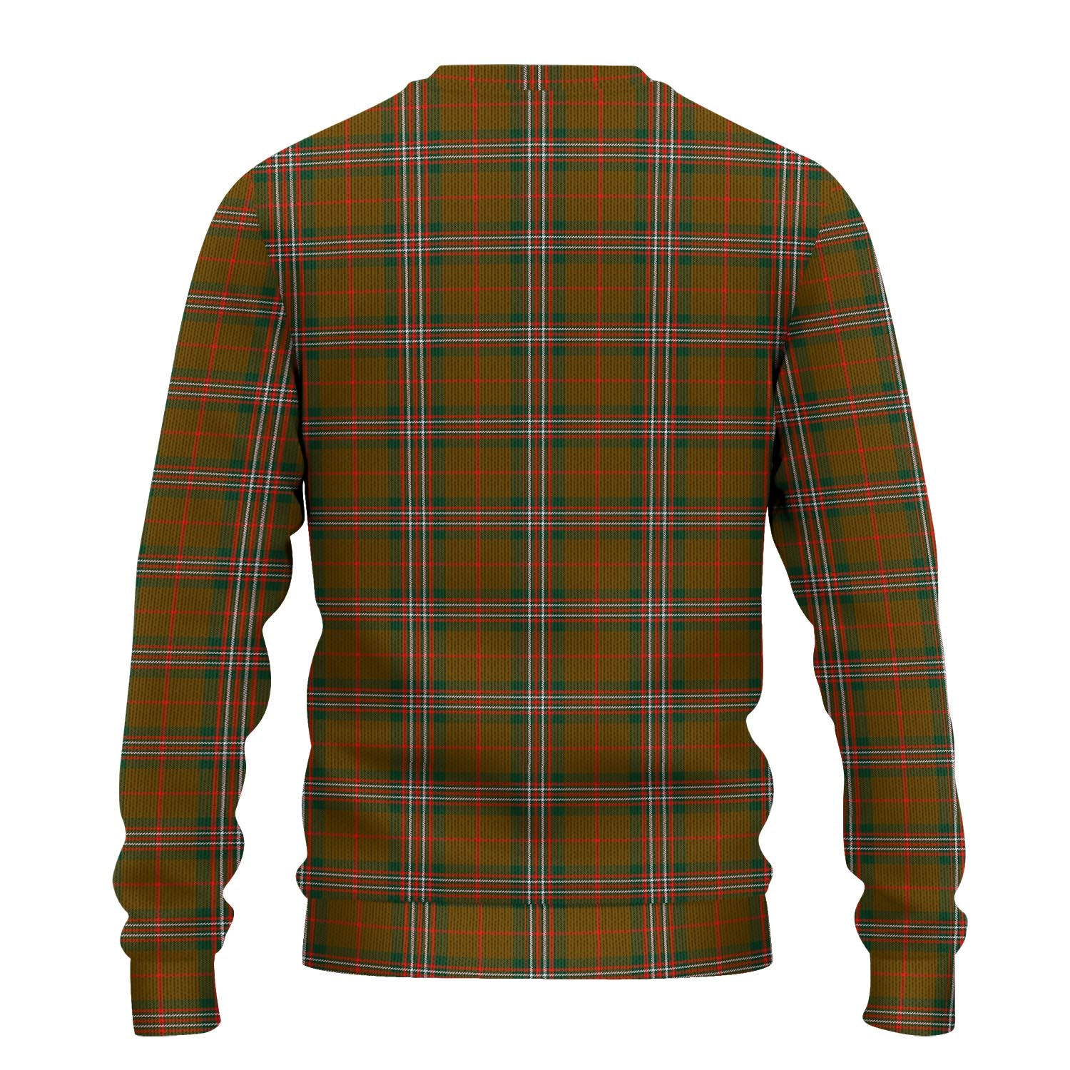 Scott Brown Modern Tartan Knitted Sweater with Family Crest - Tartanvibesclothing