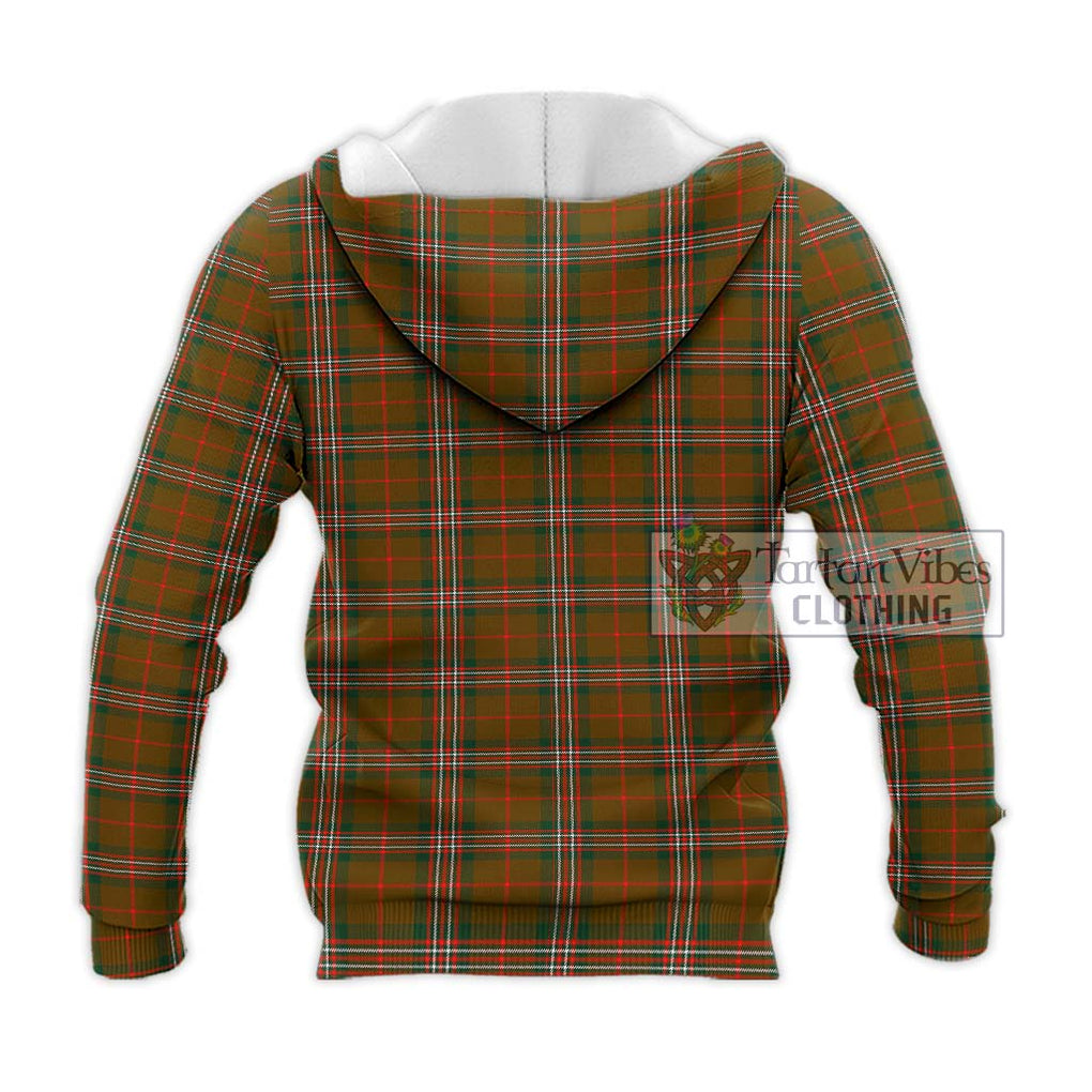 Scott Brown Modern Tartan Knitted Hoodie with Family Crest DNA In Me Style - Tartanvibesclothing Shop