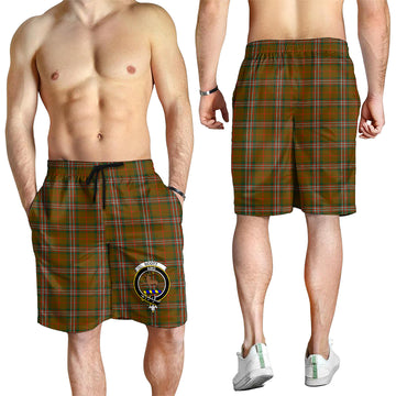Scott Brown Modern Tartan Mens Shorts with Family Crest