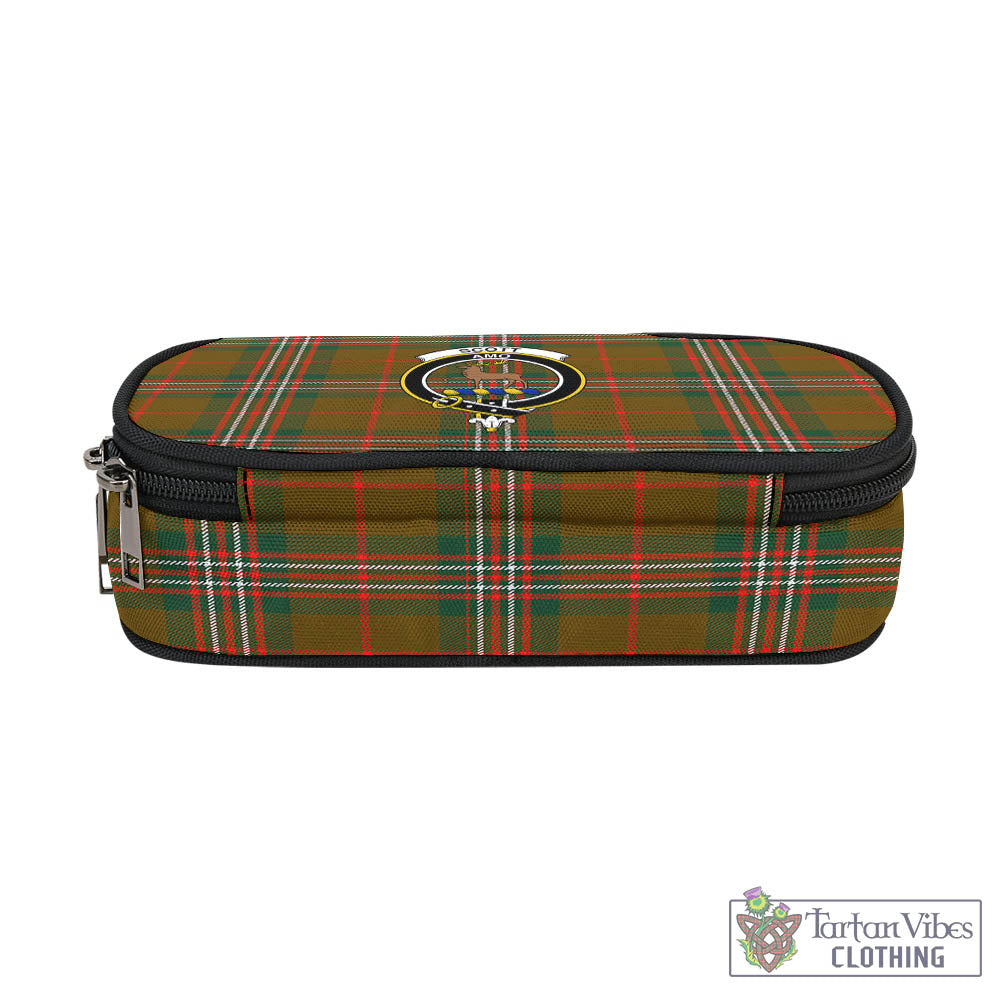 Tartan Vibes Clothing Scott Brown Modern Tartan Pen and Pencil Case with Family Crest