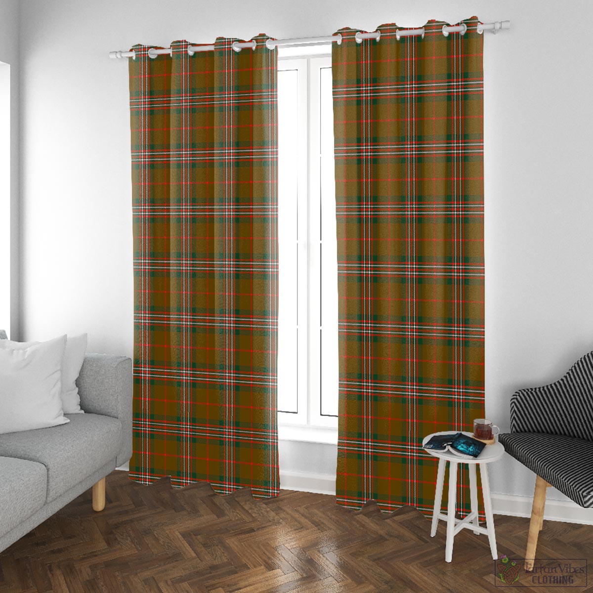 Scott Brown Modern Tartan Window Curtain