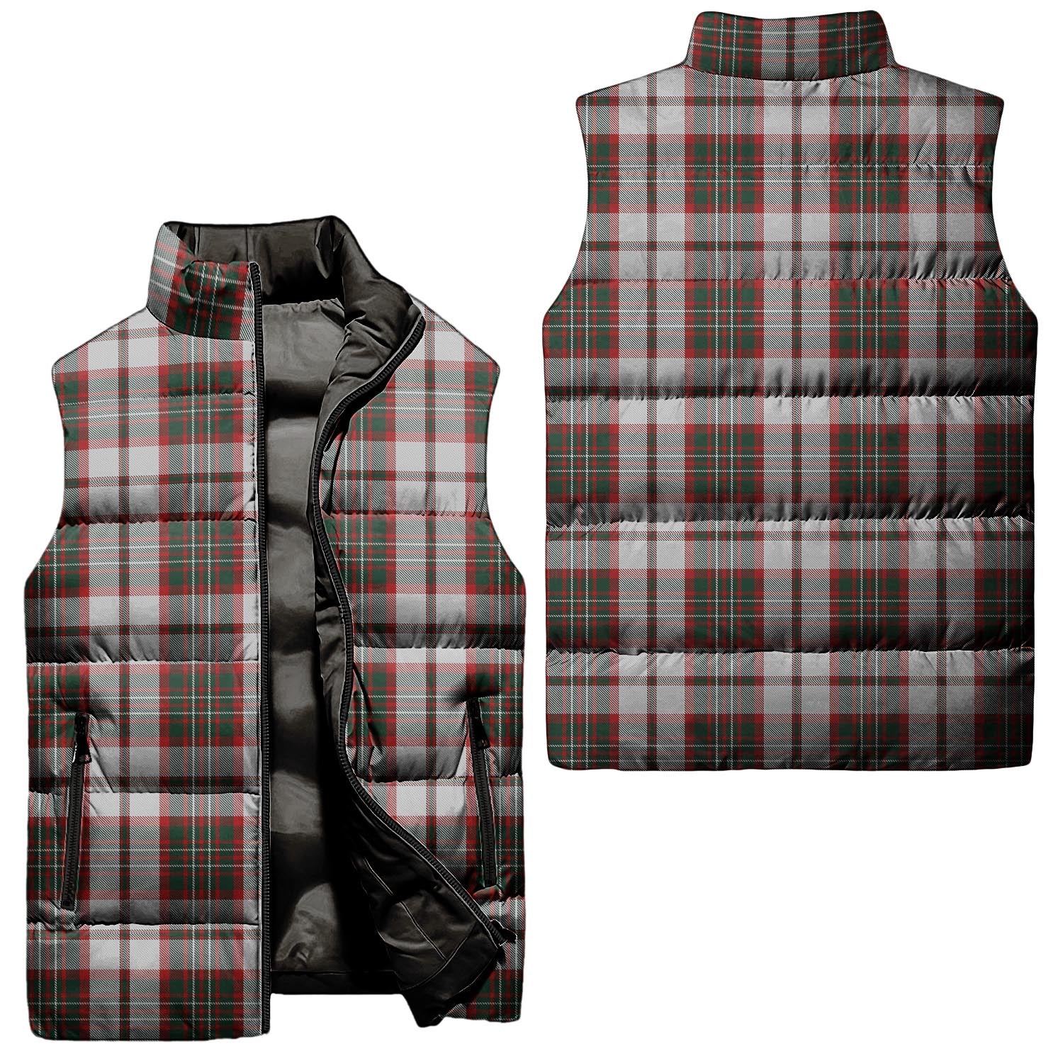 Scott Dress Tartan Sleeveless Puffer Jacket Unisex - Tartanvibesclothing