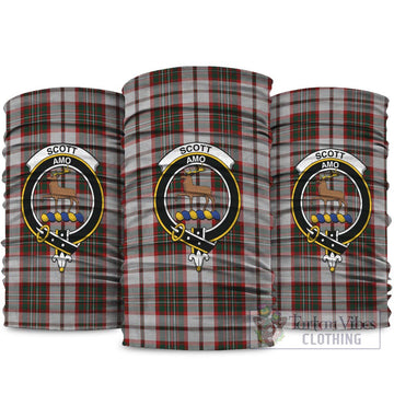 Scott Dress Tartan Neck Gaiters, Tartan Bandanas, Tartan Head Band with Family Crest