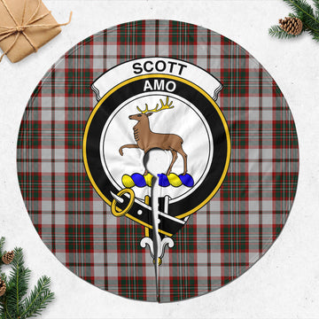 Scott Dress Tartan Christmas Tree Skirt with Family Crest