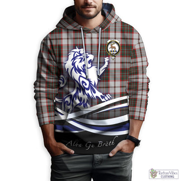 Scott Dress Tartan Hoodie with Alba Gu Brath Regal Lion Emblem