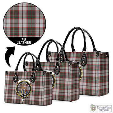 Scott Dress Tartan Luxury Leather Handbags with Family Crest