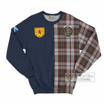 Scott Dress Tartan Sweatshirt Alba with Scottish Lion Royal Arm Half Style