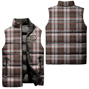 Scott Dress Tartan Sleeveless Puffer Jacket with Family Crest