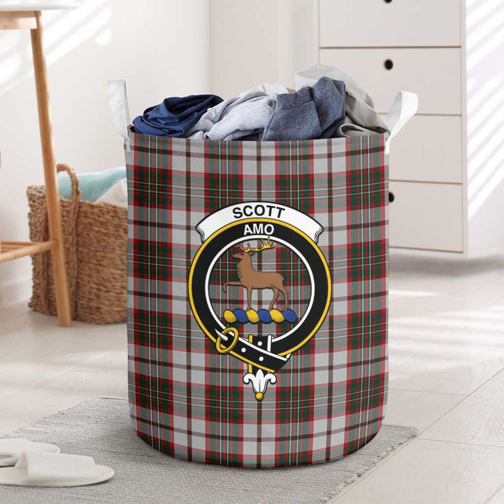 Scott Dress Tartan Laundry Basket with Family Crest One Size - Tartanvibesclothing Shop