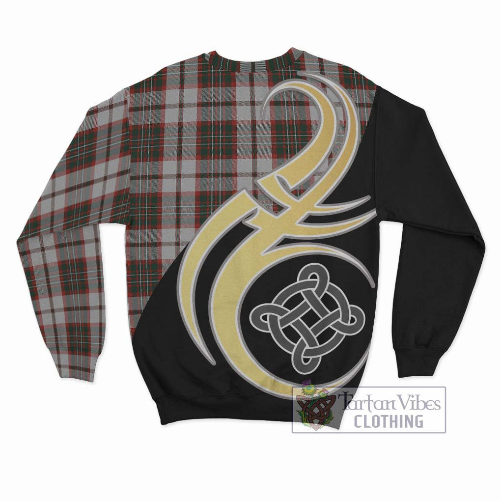 Scott Dress Tartan Sweatshirt with Family Crest and Celtic Symbol Style - Tartan Vibes Clothing