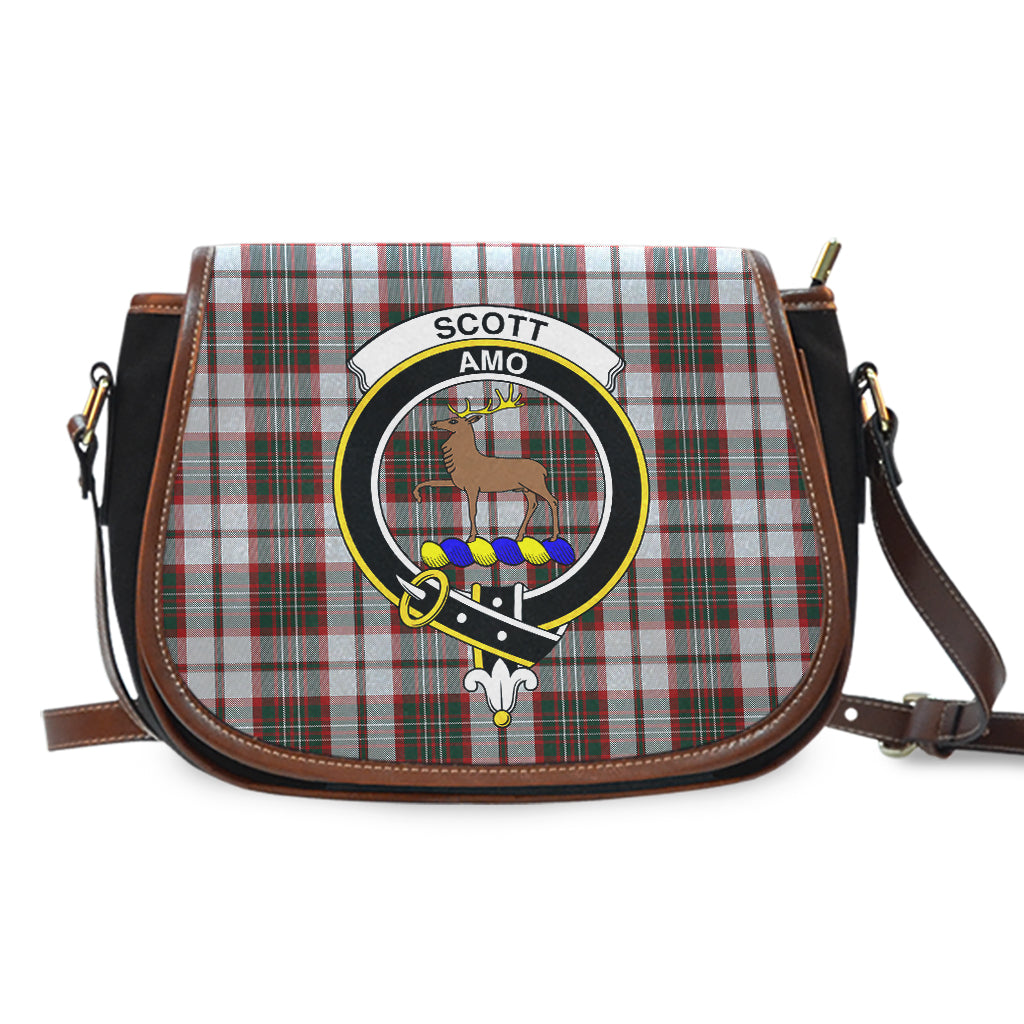 Scott Dress Tartan Saddle Bag with Family Crest - Tartan Vibes Clothing