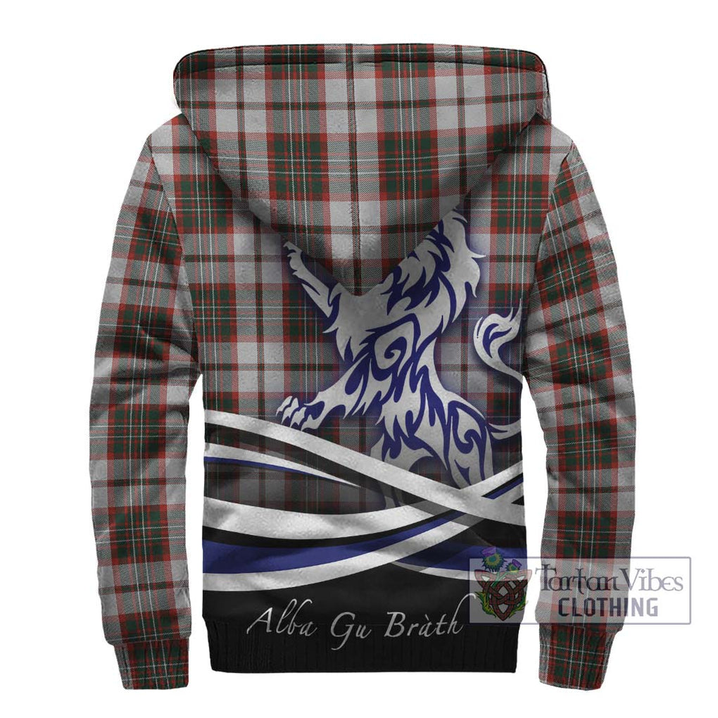 Scott Dress Tartan Sherpa Hoodie with Alba Gu Brath Regal Lion Emblem - Tartanvibesclothing Shop