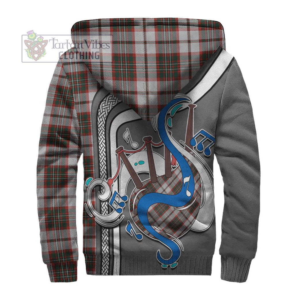 Scott Dress Tartan Sherpa Hoodie with Epic Bagpipe Style - Tartanvibesclothing Shop