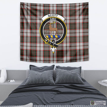 Scott Dress Tartan Tapestry Wall Hanging and Home Decor for Room with Family Crest