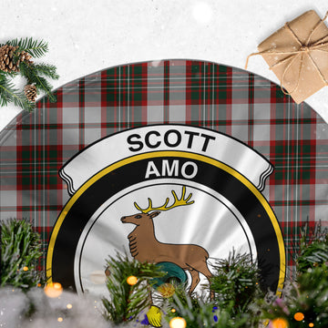 Scott Dress Tartan Christmas Tree Skirt with Family Crest