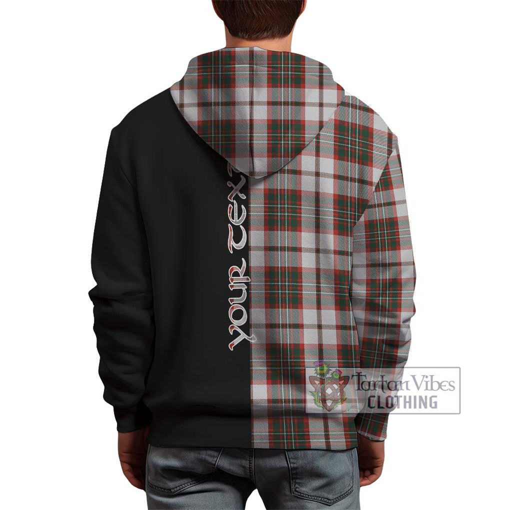 Scott Dress Tartan Hoodie with Family Crest and Half Of Me Style - Tartanvibesclothing Shop