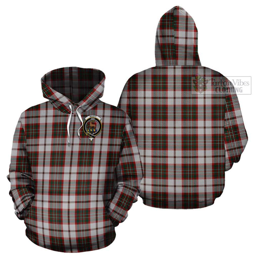 Scott Dress Tartan Cotton Hoodie with Family Crest Pullover Hoodie - Tartan Vibes Clothing