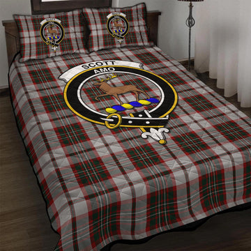 Scott Dress Tartan Quilt Bed Set with Family Crest