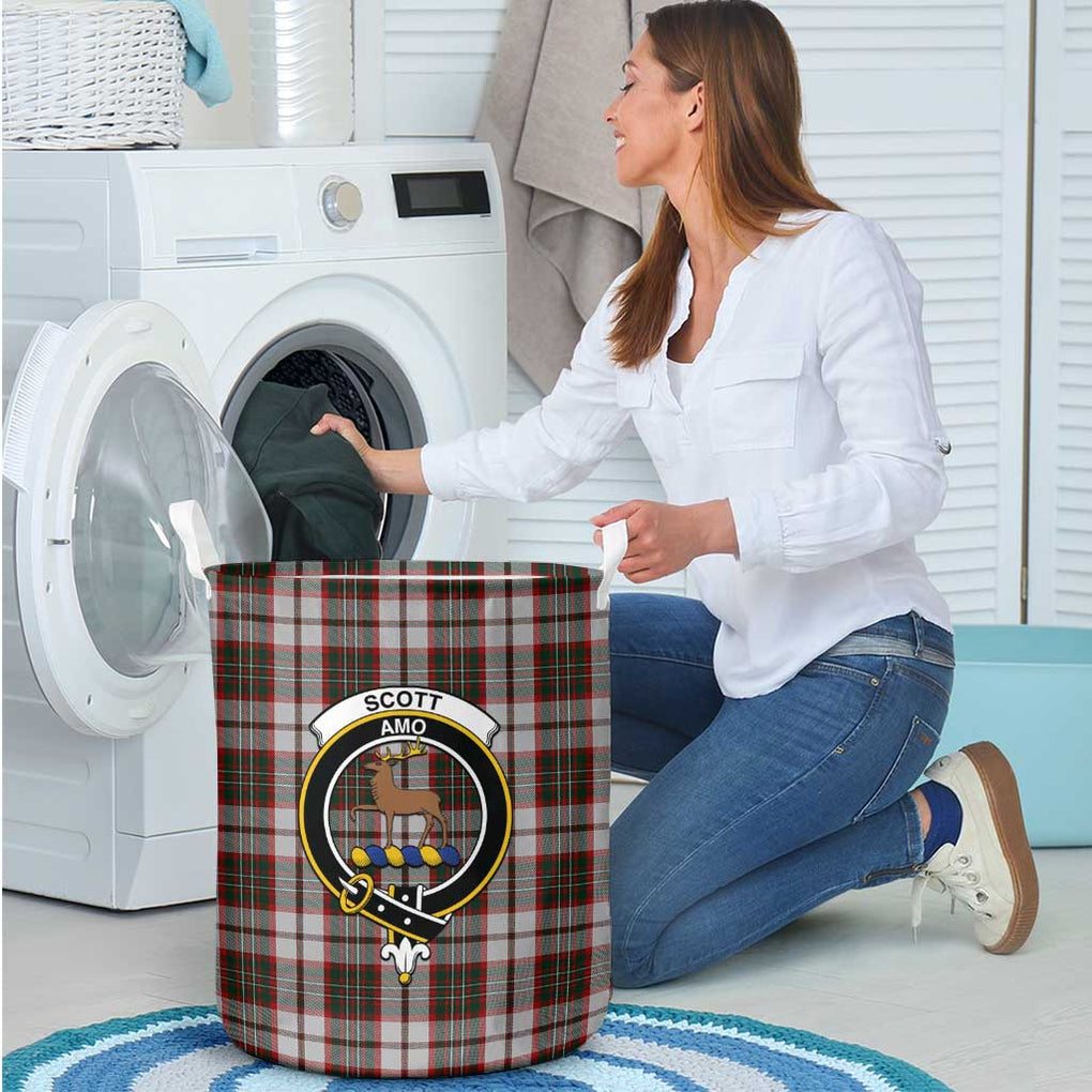 Scott Dress Tartan Laundry Basket with Family Crest - Tartanvibesclothing Shop