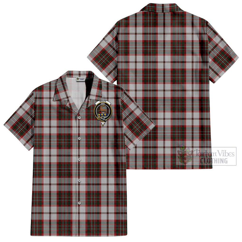 Scott Dress Tartan Cotton Hawaiian Shirt with Family Crest Kid - Tartan Vibes Clothing