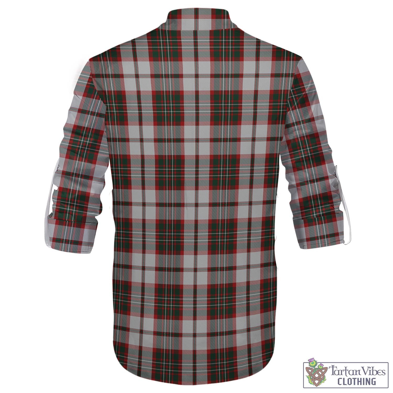 Tartan Vibes Clothing Scott Dress Tartan Men's Scottish Traditional Jacobite Ghillie Kilt Shirt with Family Crest